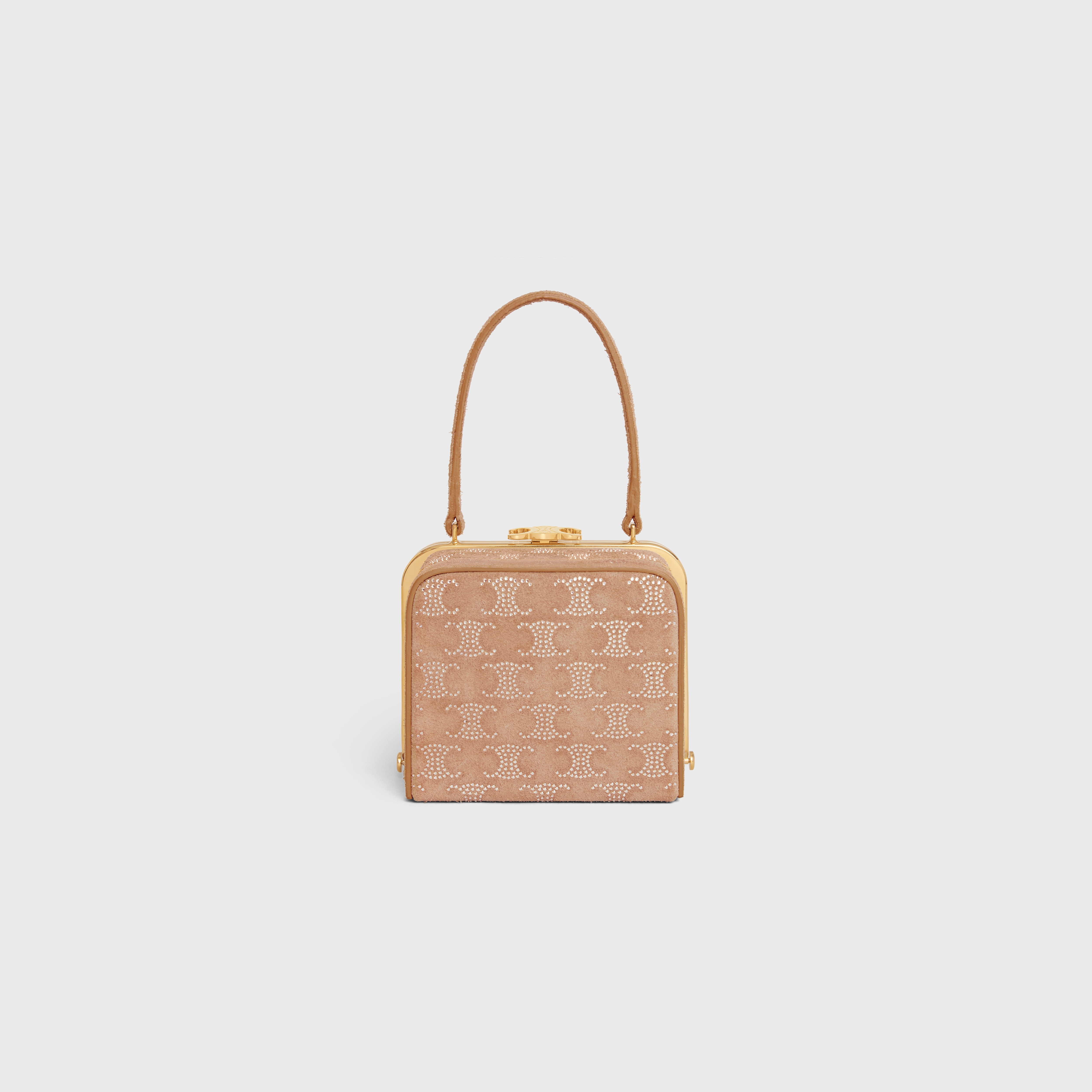 CELINE LANA MINAUDIERE in SUEDE CALFSKIN WITH TRIOMPHE STRASS - 3