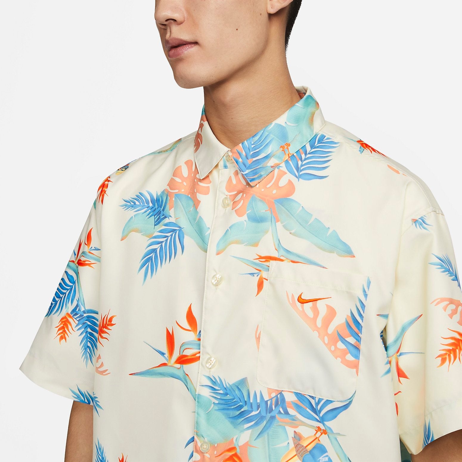 Nike Dri-FIT Printed Short-Sleeve Shirt 'Pale Ivory' FQ0348-110 - 3