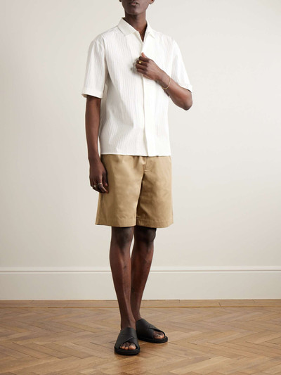 RÓHE Striped Textured Cotton-Blend Poplin Shirt outlook