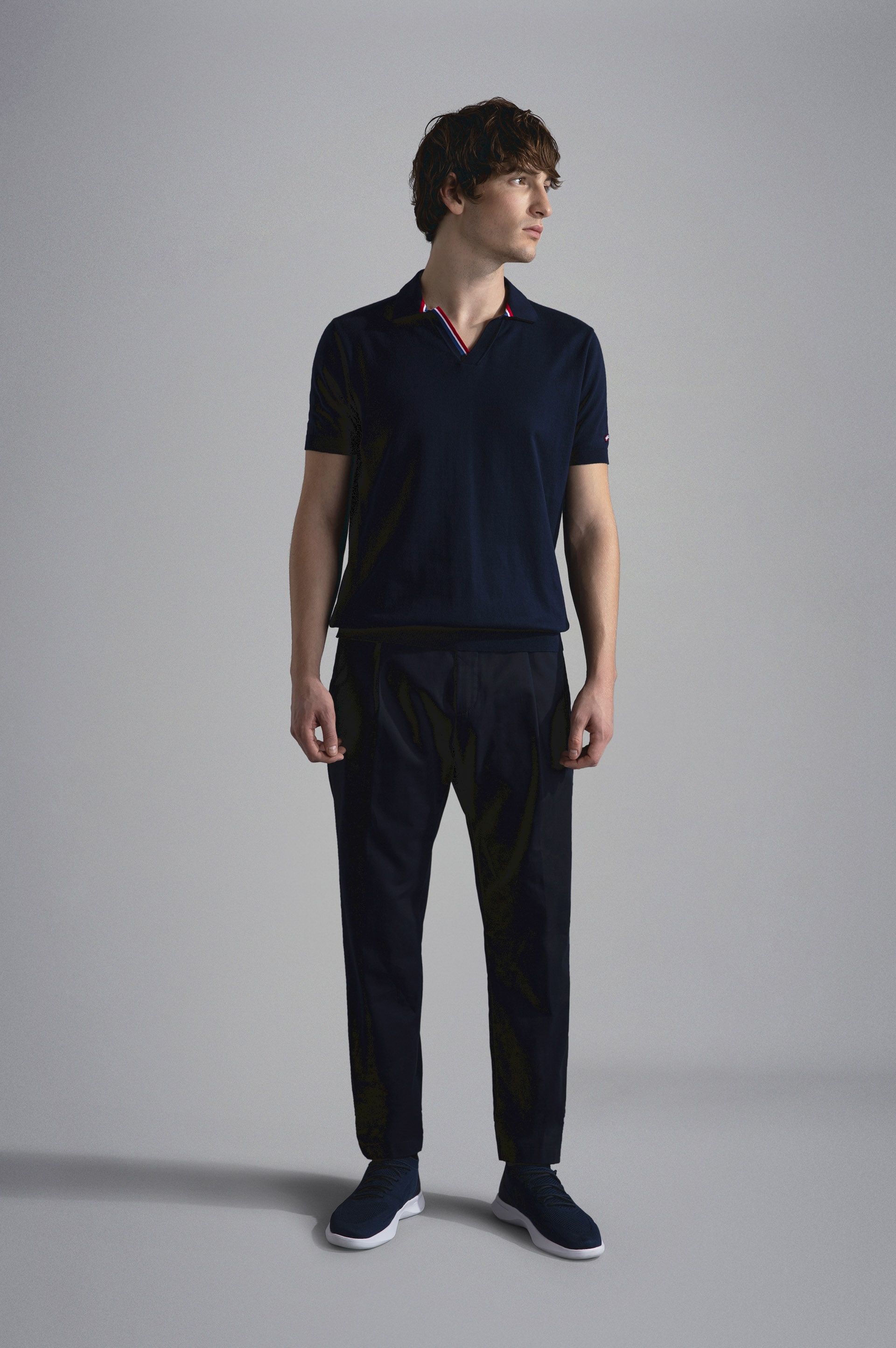 COTTON STRETCH CHINO TROUSERS - 2