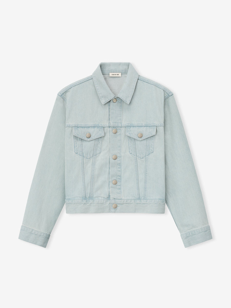 Bleached Denim Classic Trucker Jacket - 1