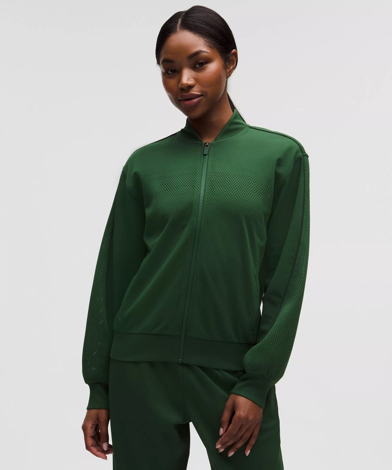 Women's Engineered Knit Mesh Tennis Jacket 1