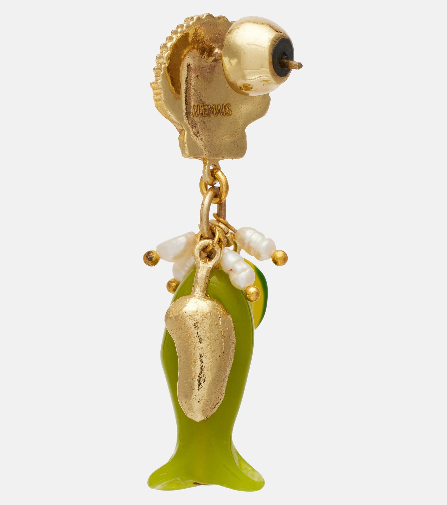 Drop earrings with freshwater pearls - 5