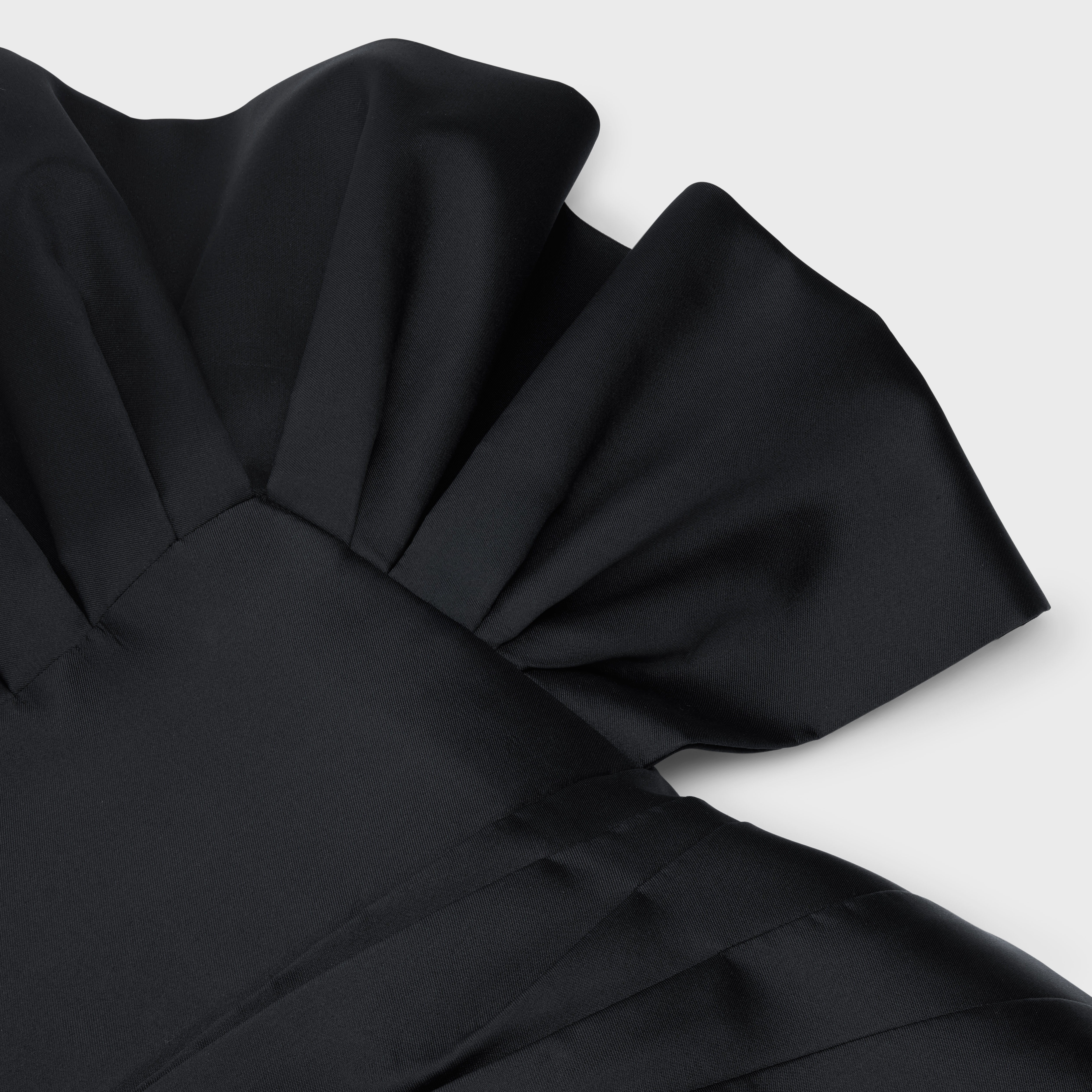Bustier dress with ruffles in Tokyo Silk - 3