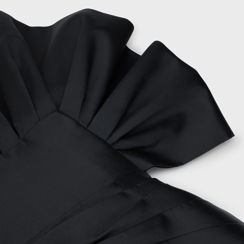 Bustier dress with ruffles in Tokyo Silk 3