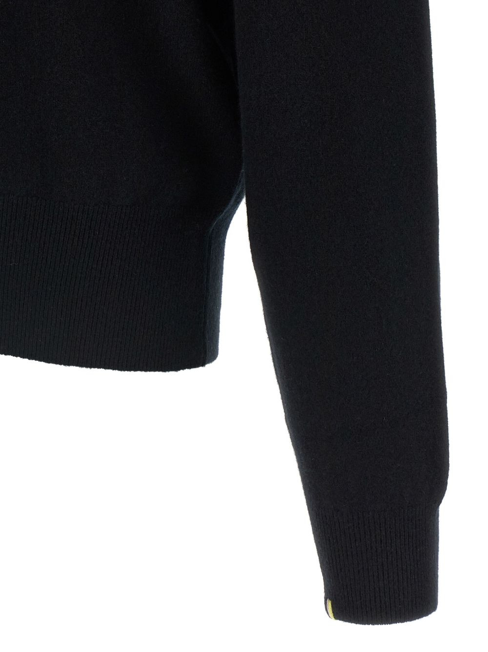 cuffed crew-neck sweater - 3