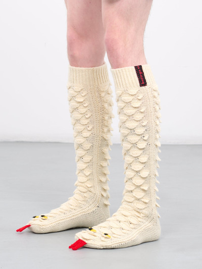 Bottega Veneta Snake Scales Wool Socks outlook
