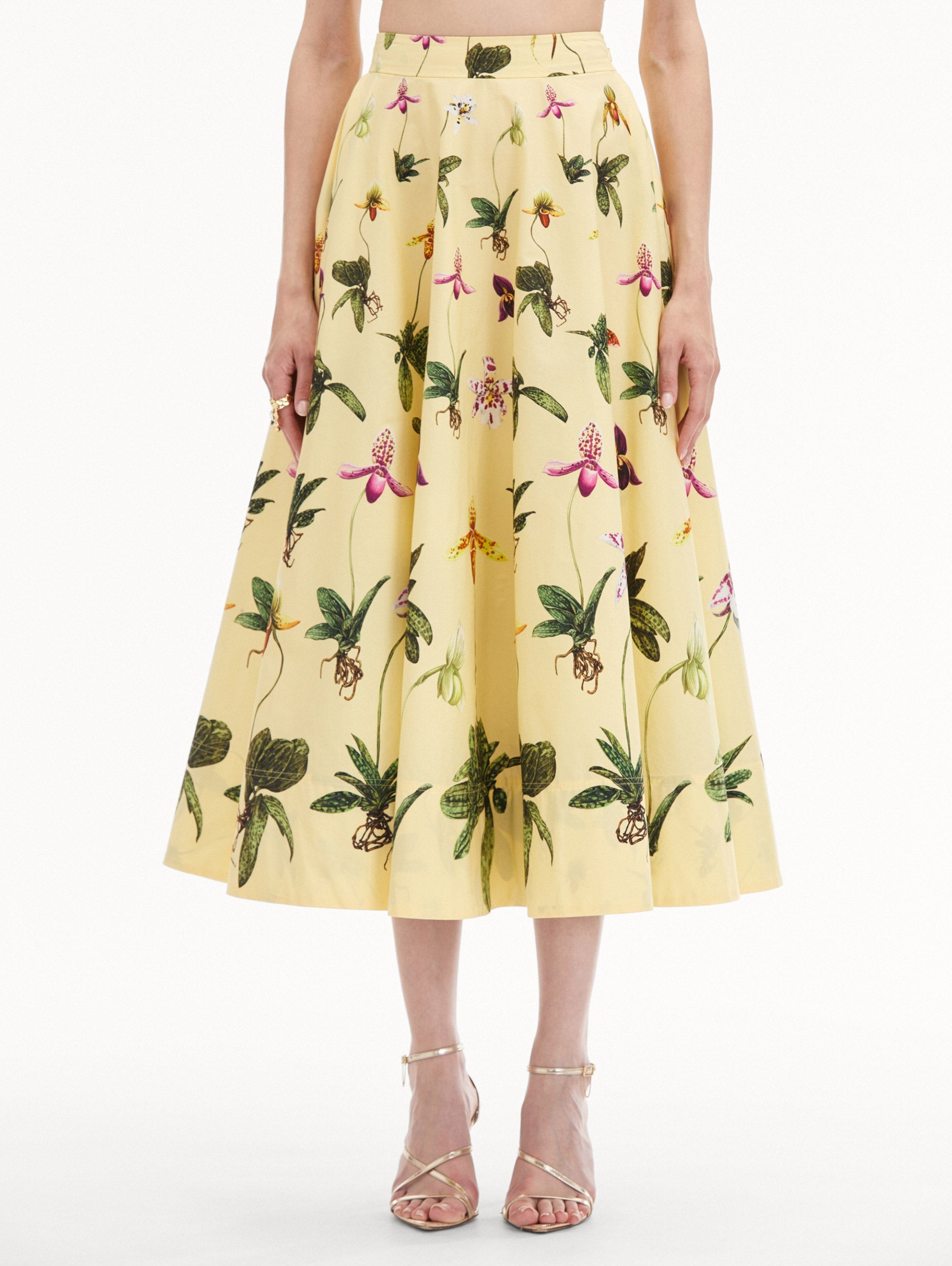 ORCHID COTTON POPLIN SKIRT - 4
