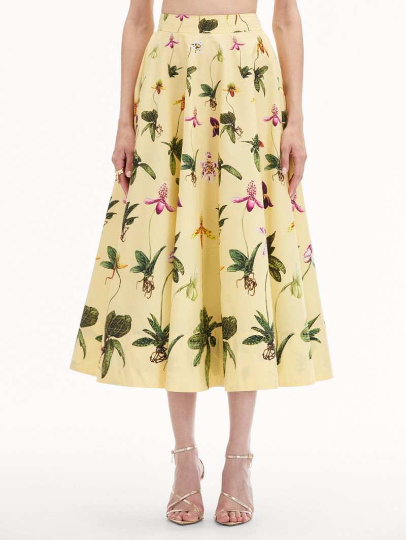 ORCHID COTTON POPLIN SKIRT 4