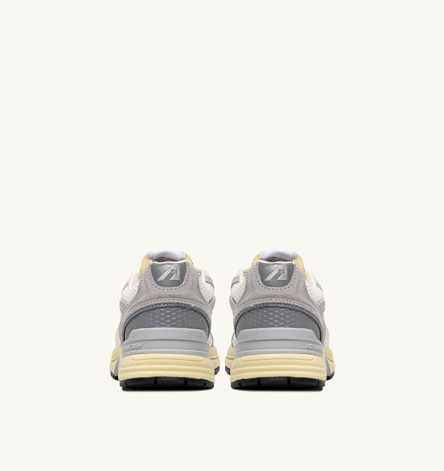HYPERWAY SNEAKERS IN WHITE AND GRAY SUEDE AND MESH - 3