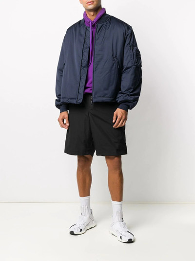 Y-3 zipped-up bomber jacket outlook