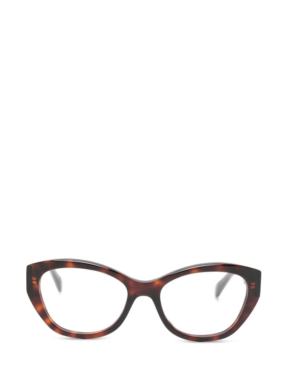 patterned cat-eye frames glasses - 1