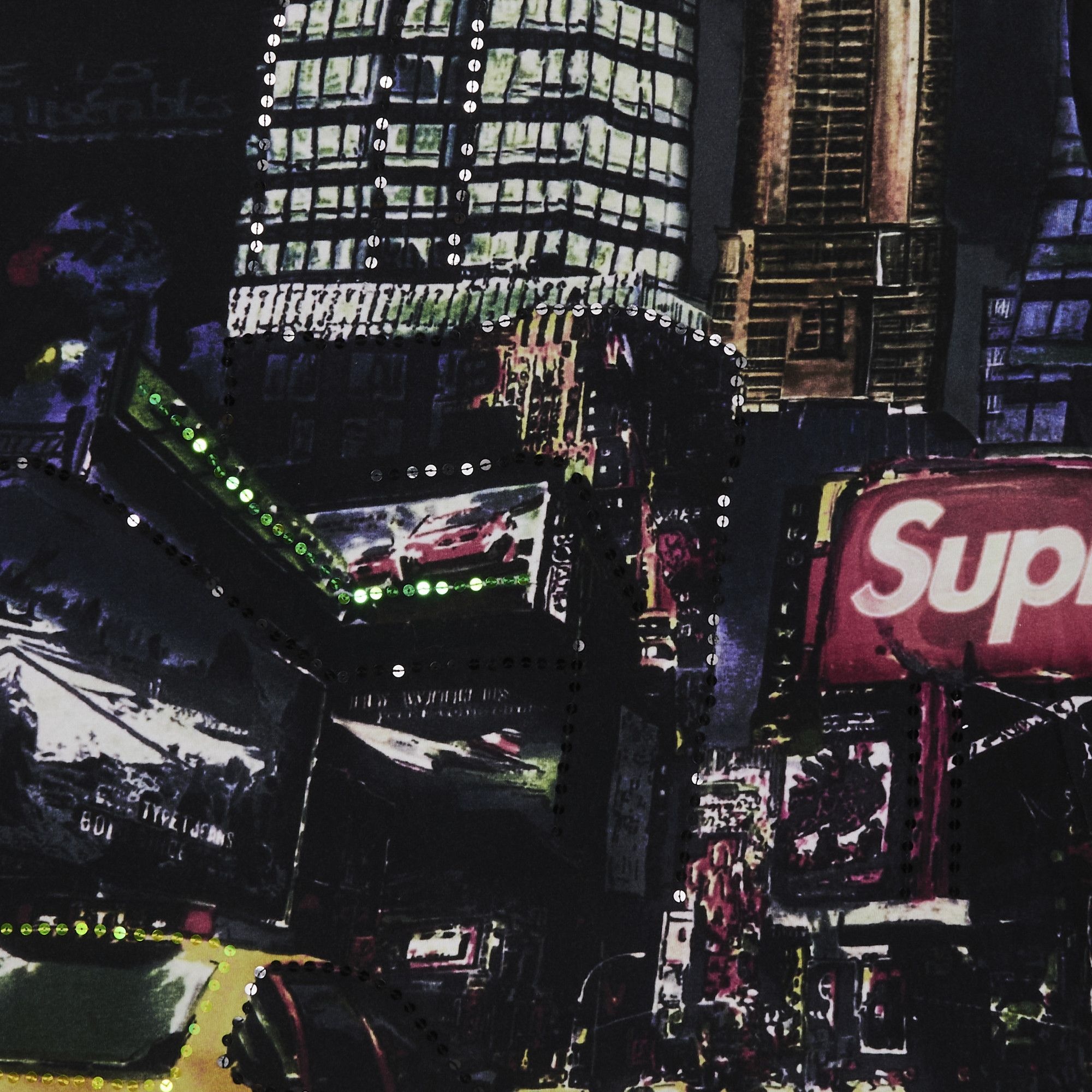 Supreme Skyline Sequin Long-Sleeve Top 'Night' - 3