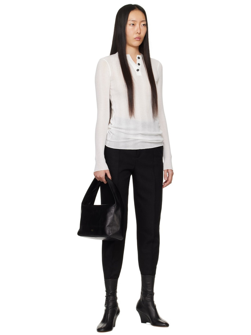 KHAITE White 'The Byron' Polo outlook