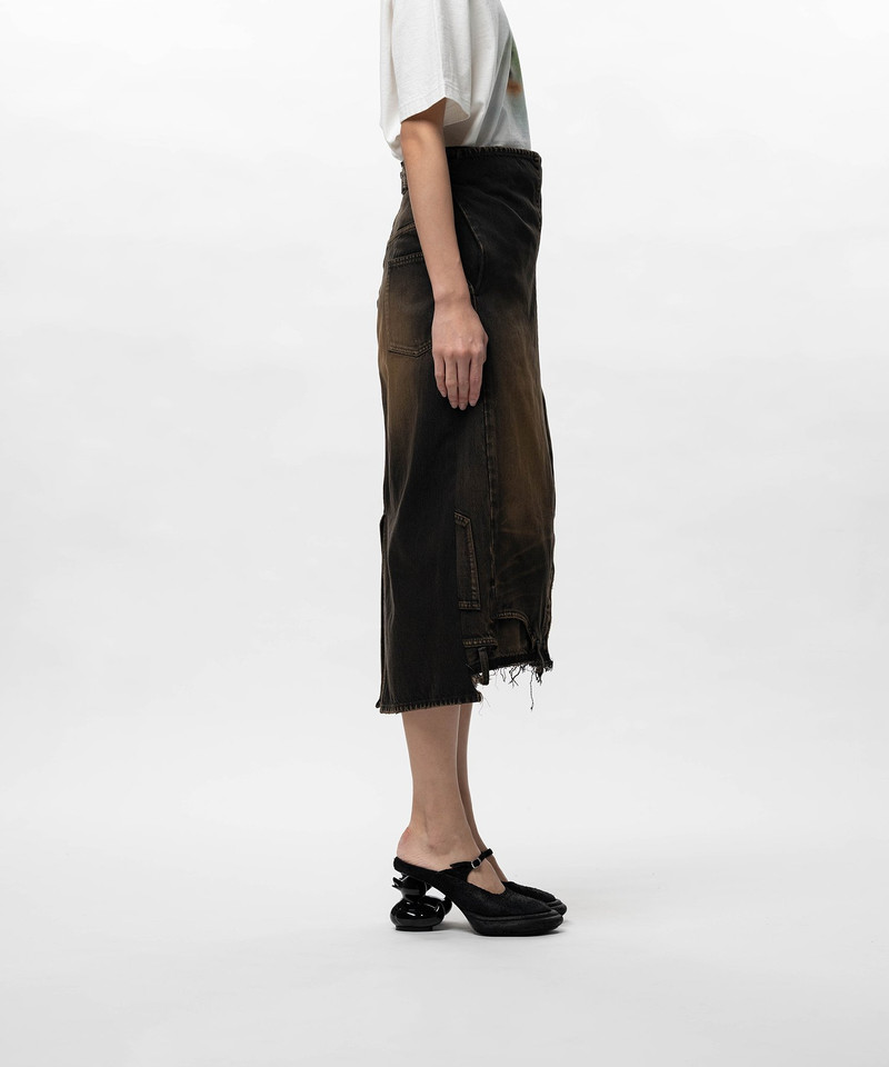 Reversed Denim Skirt 6