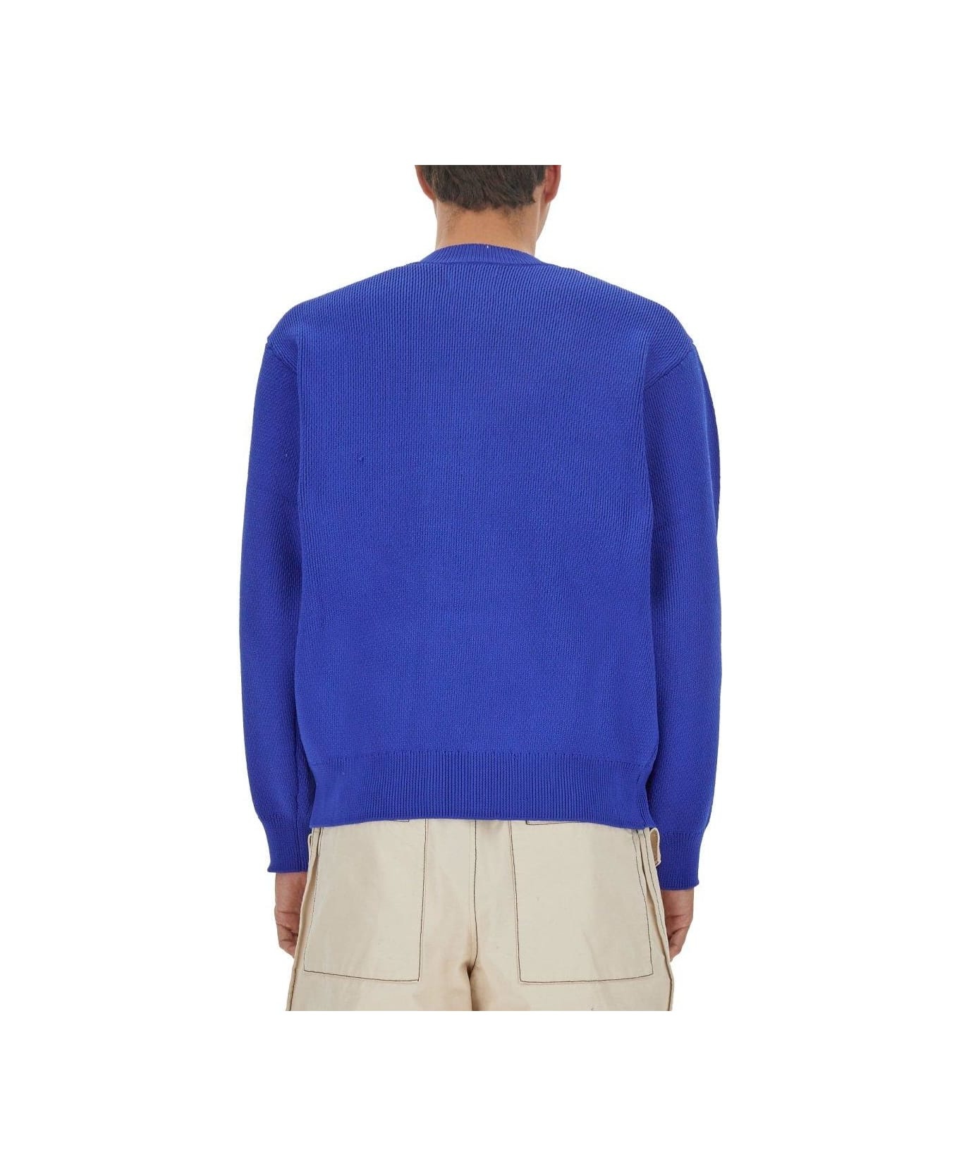 Logo Intarsia-knitted Crewneck Jumper - 2