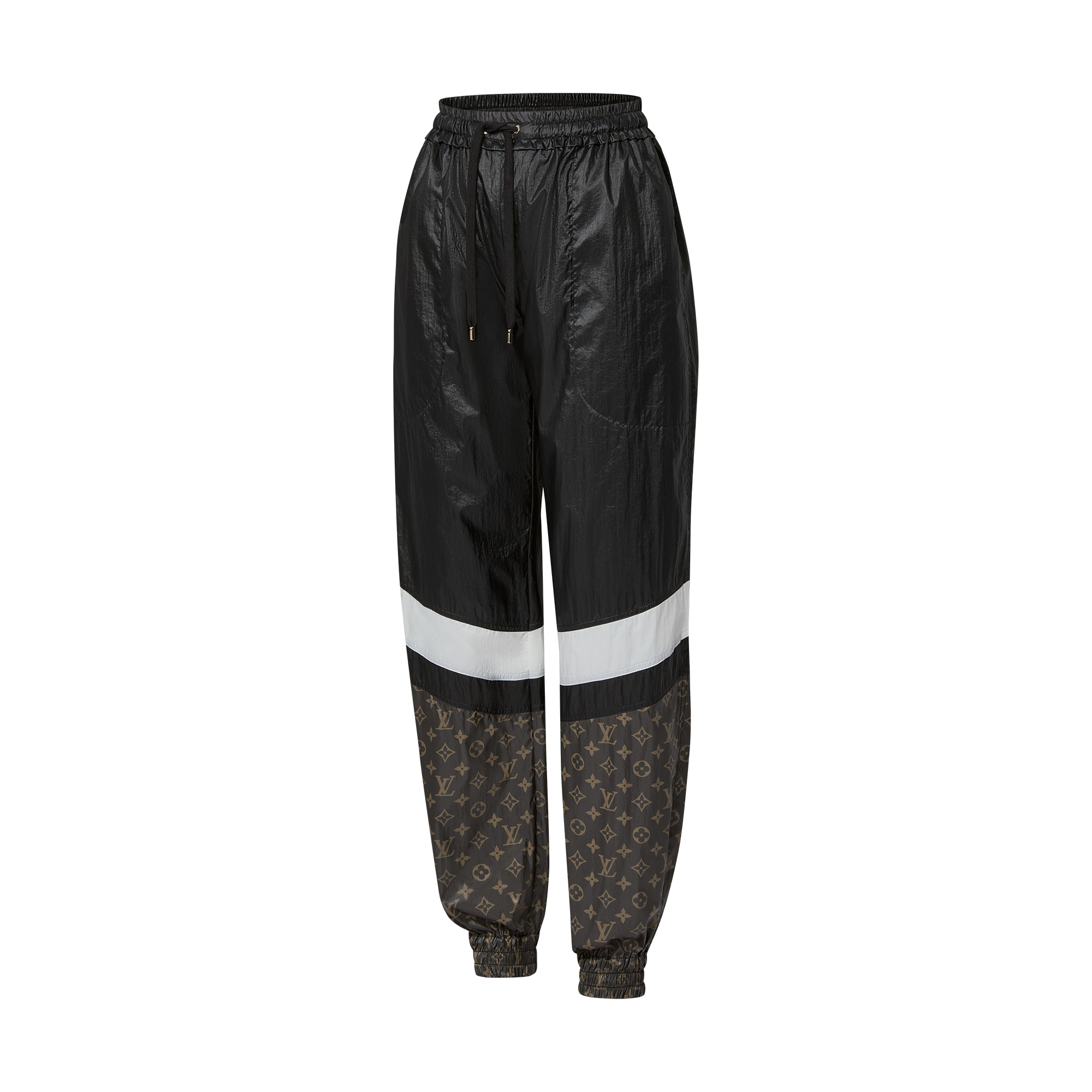 Sporty Color-Blocked Jogging Pants - 2
