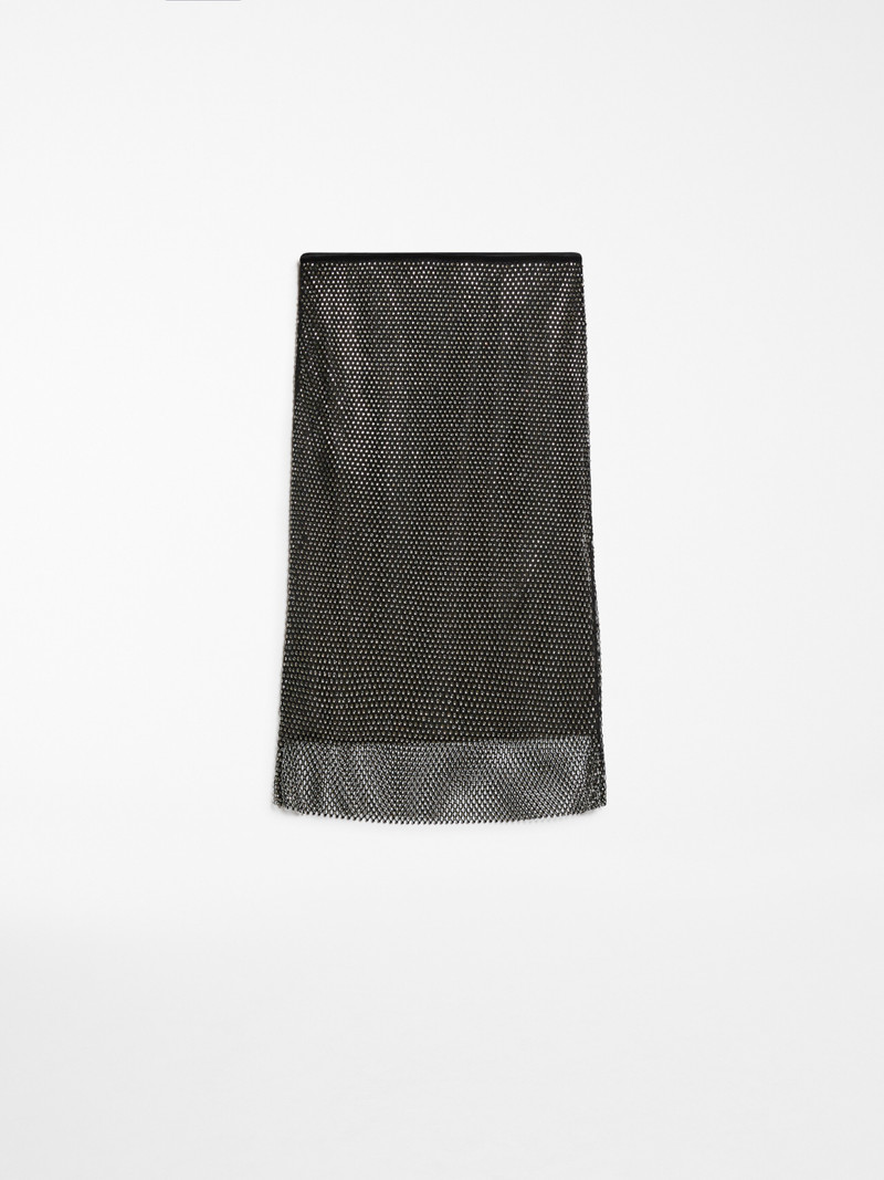 ZINNIA Rhinestone tulle skirt 1