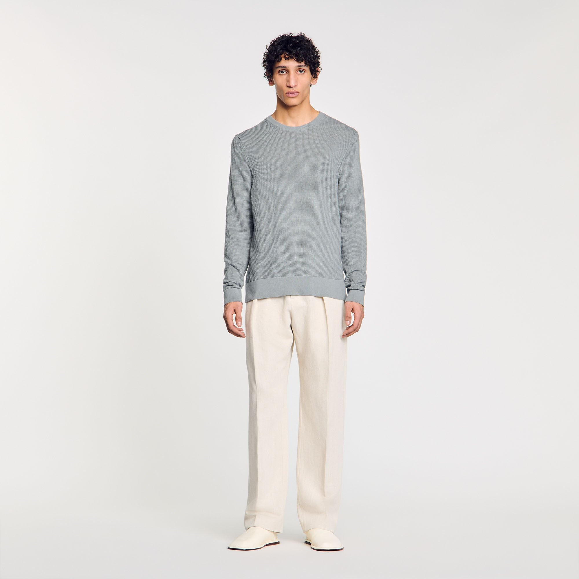 TEXTURED KNIT SWEATER - 2