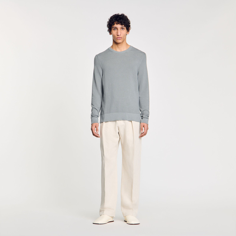 Sandro TEXTURED KNIT SWEATER outlook