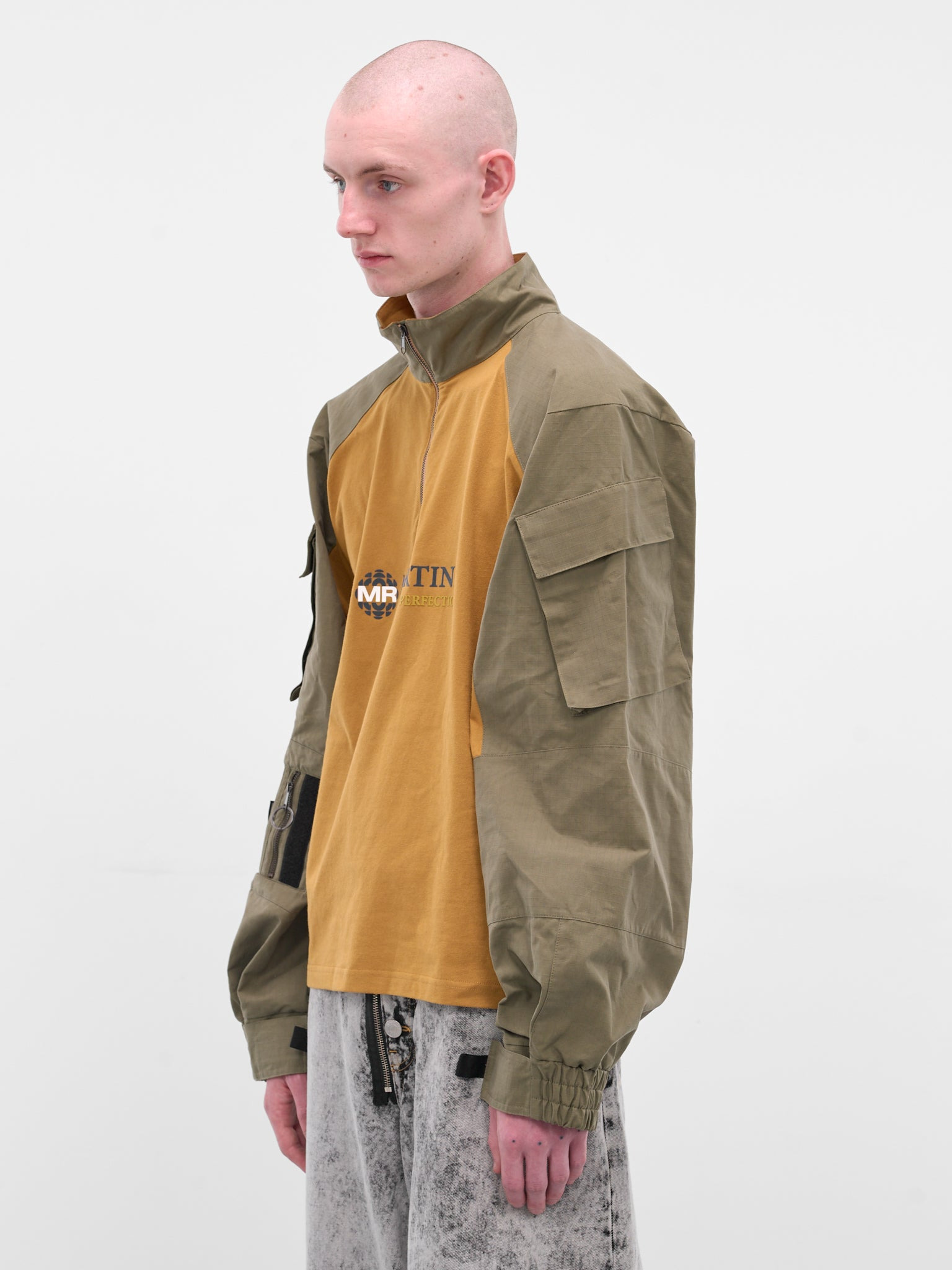 Two-Tone Shrunken Utility Jacket - 2