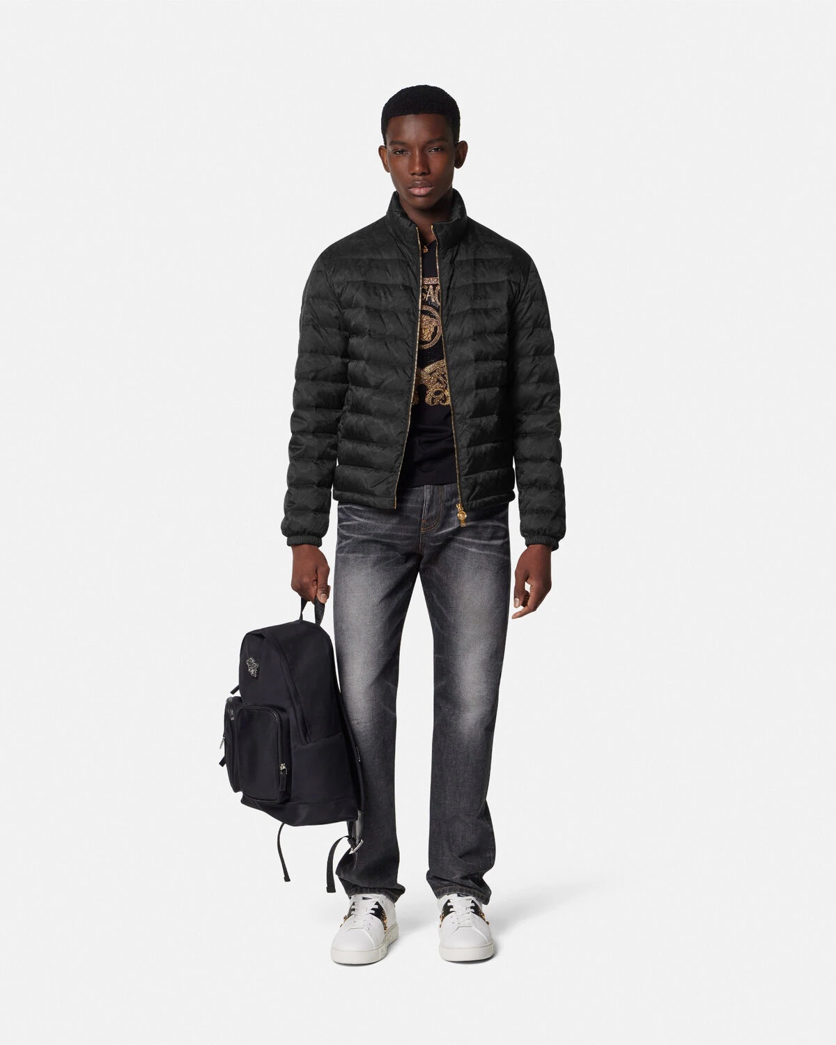Barocco Jacquard Down Jacket - 2