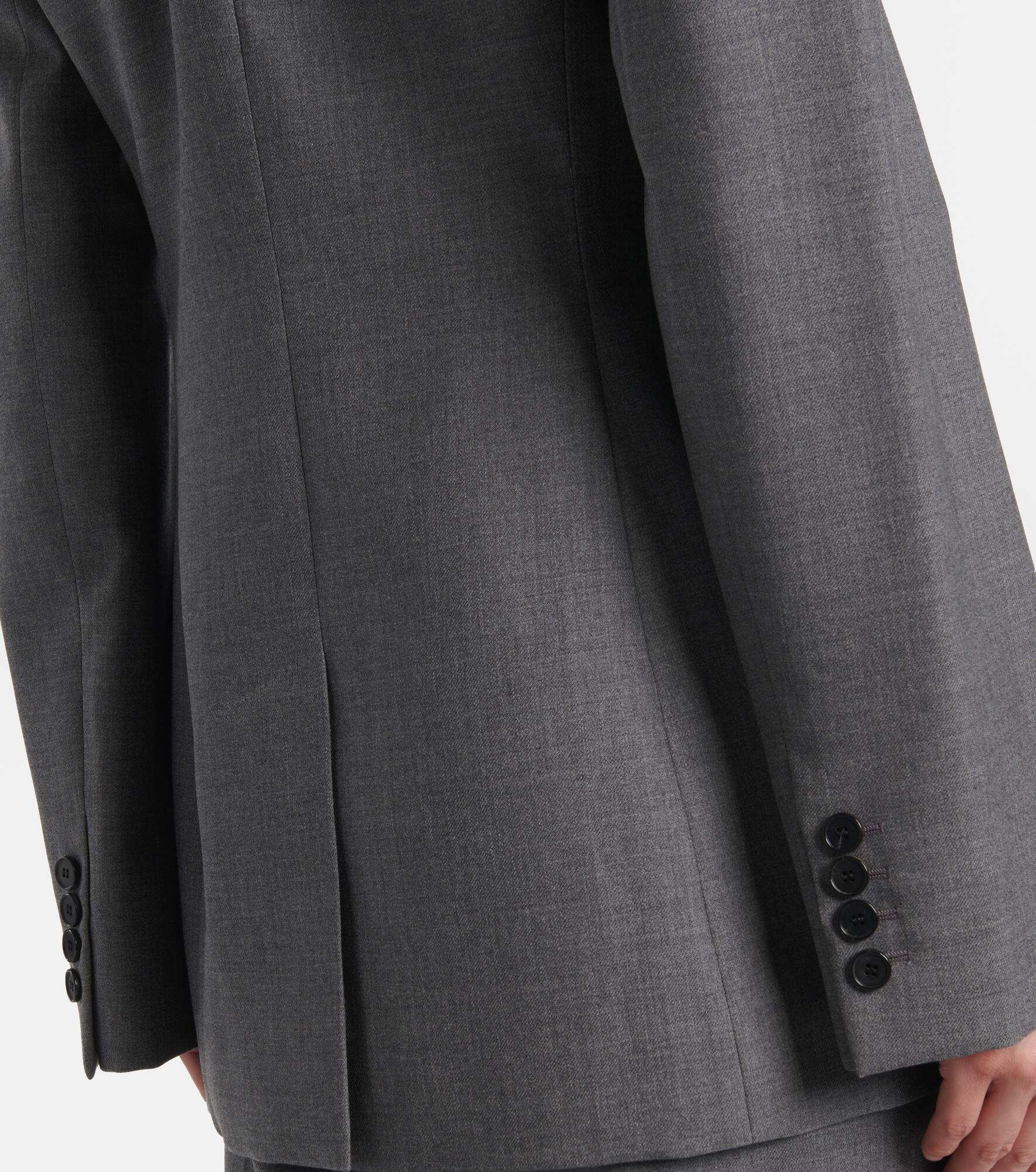 Double-breasted wool tuxedo jacket - 5