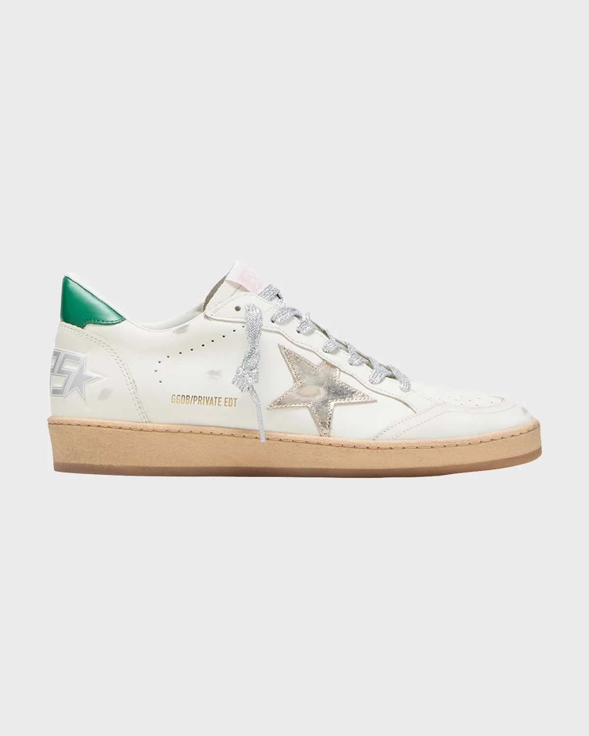 Ballstar Mixed Leather Low-Top Sneakers - 1
