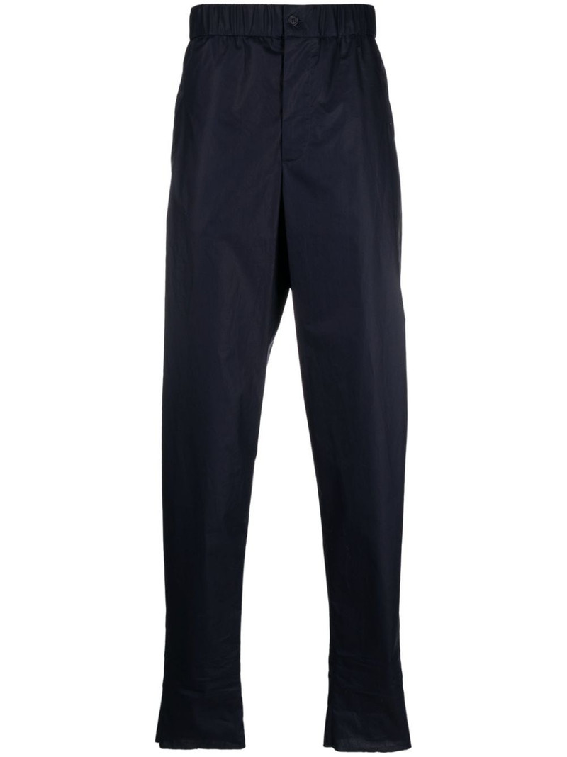 elasticated-waist cotton trousers 1