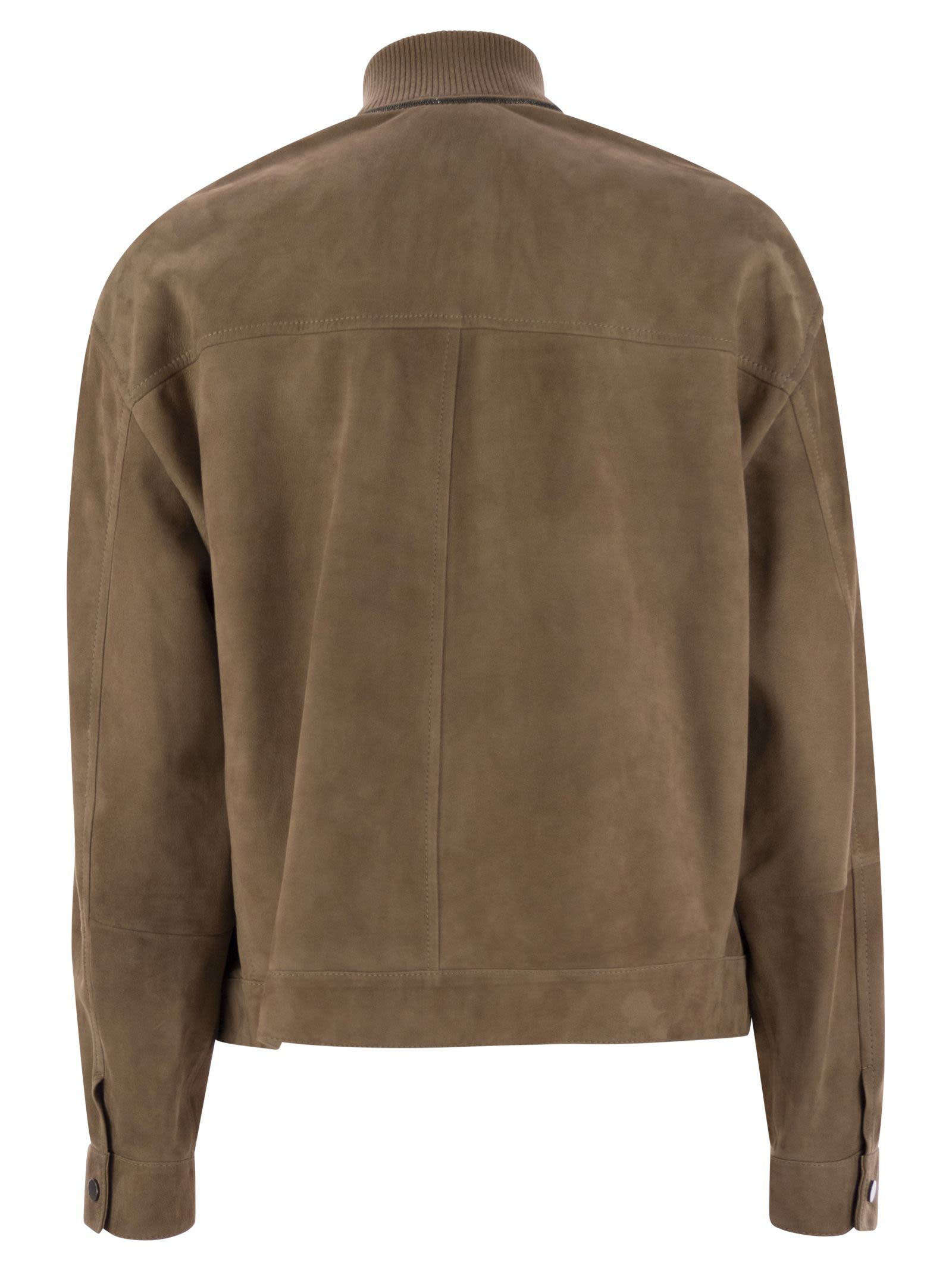 Brunello Cucinelli Women Couture Suede Outerwear With Jewellery - 2