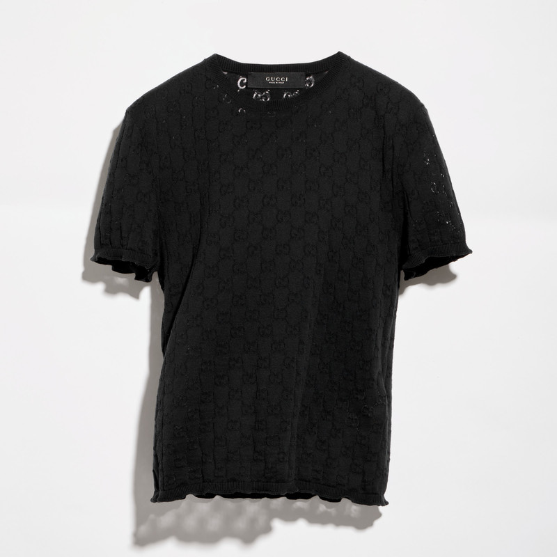 GG cotton devoré T-shirt - 1
