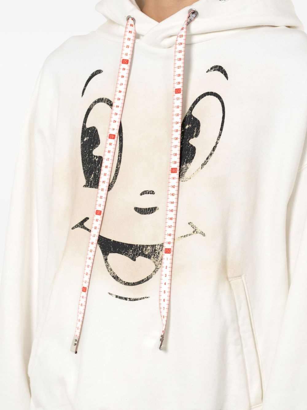 Happy Face-print hoodie - 4