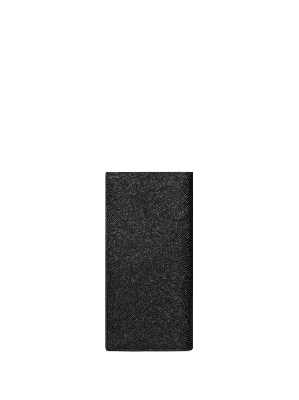 logo-plaque leather vertical wallet - 2