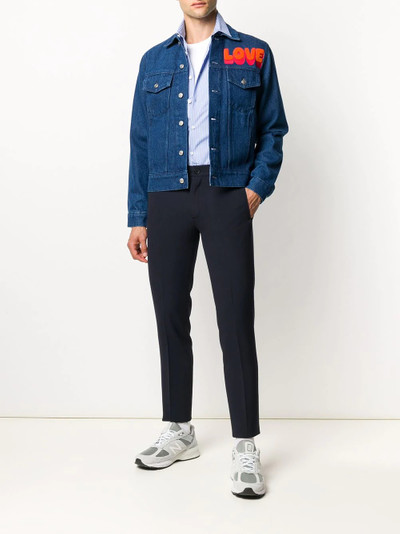 Sandro Love patch denim jacket outlook