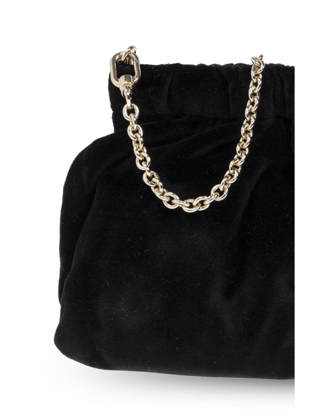 velvet-finish shoulder bag - 6