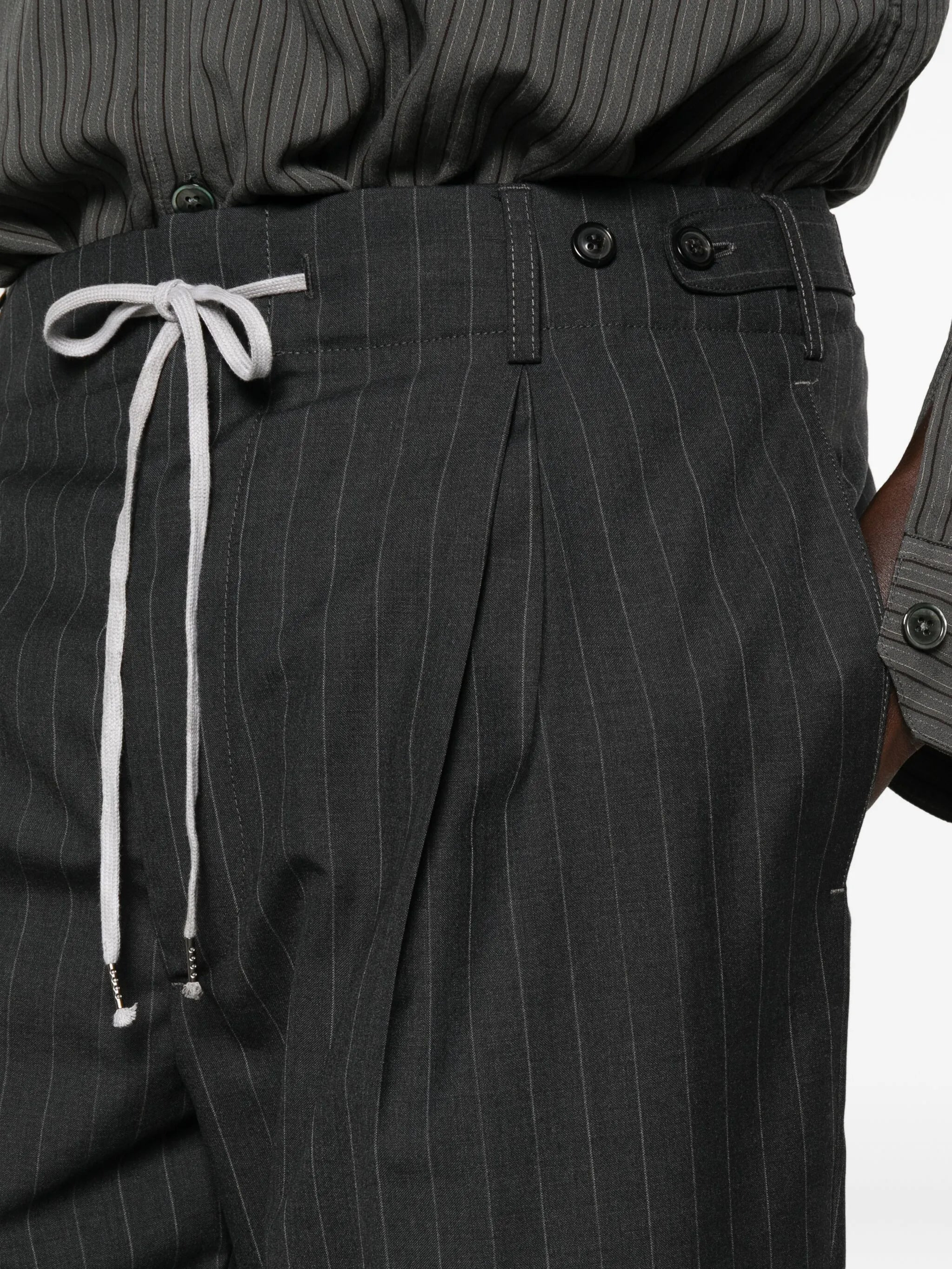 Maison Margiela Pinstriped Trousers - 4