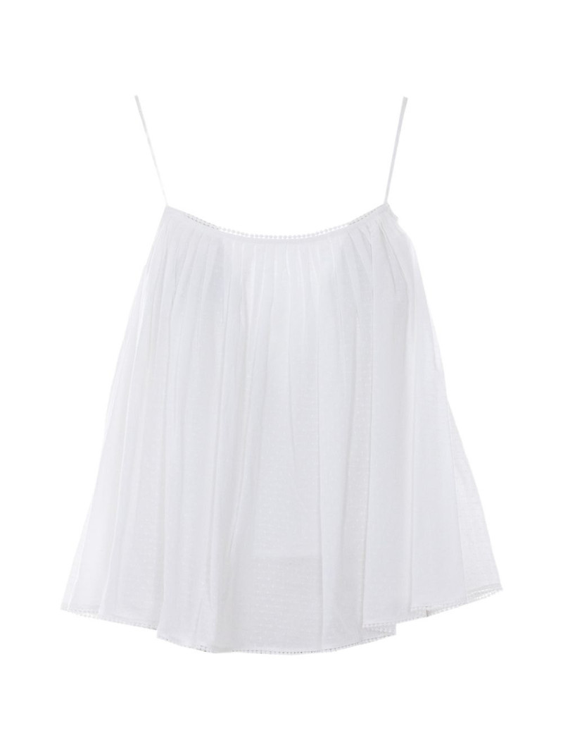 spaghetti straps embroidered top 1