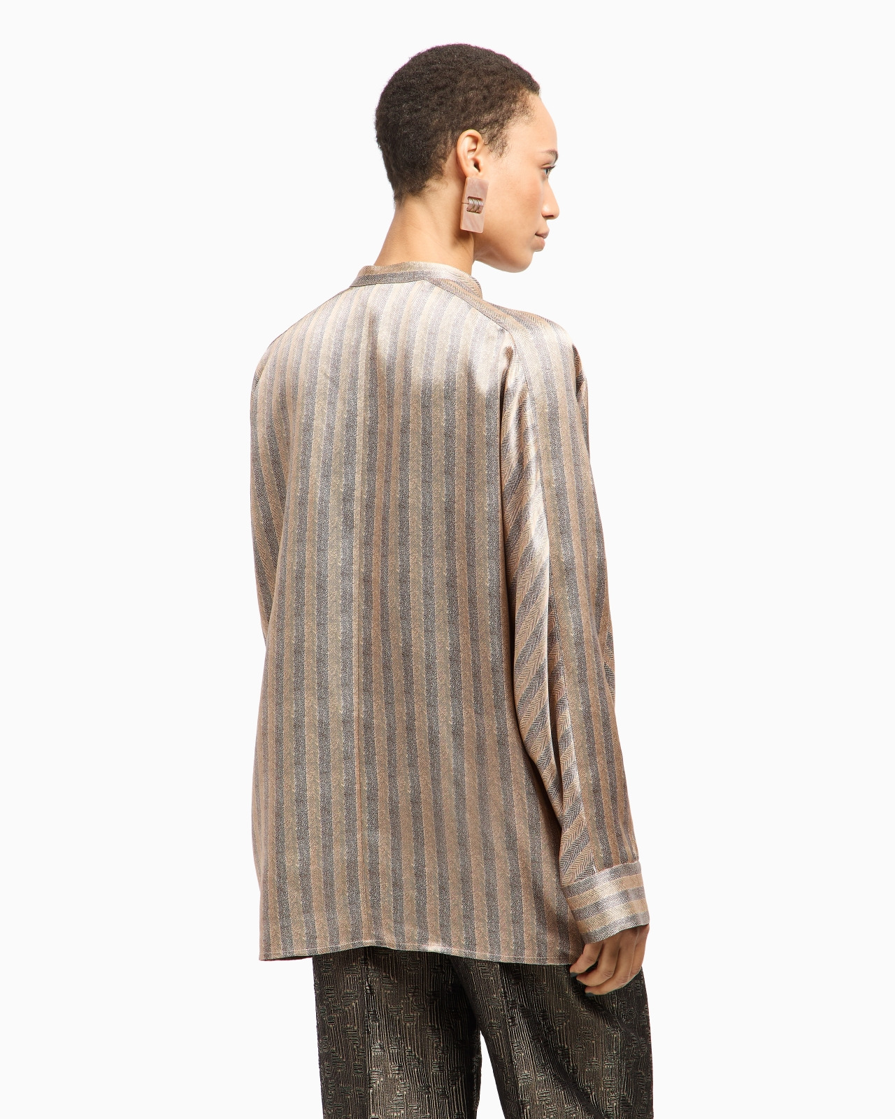 PRINTED SILK SHIRT JACKET - 3