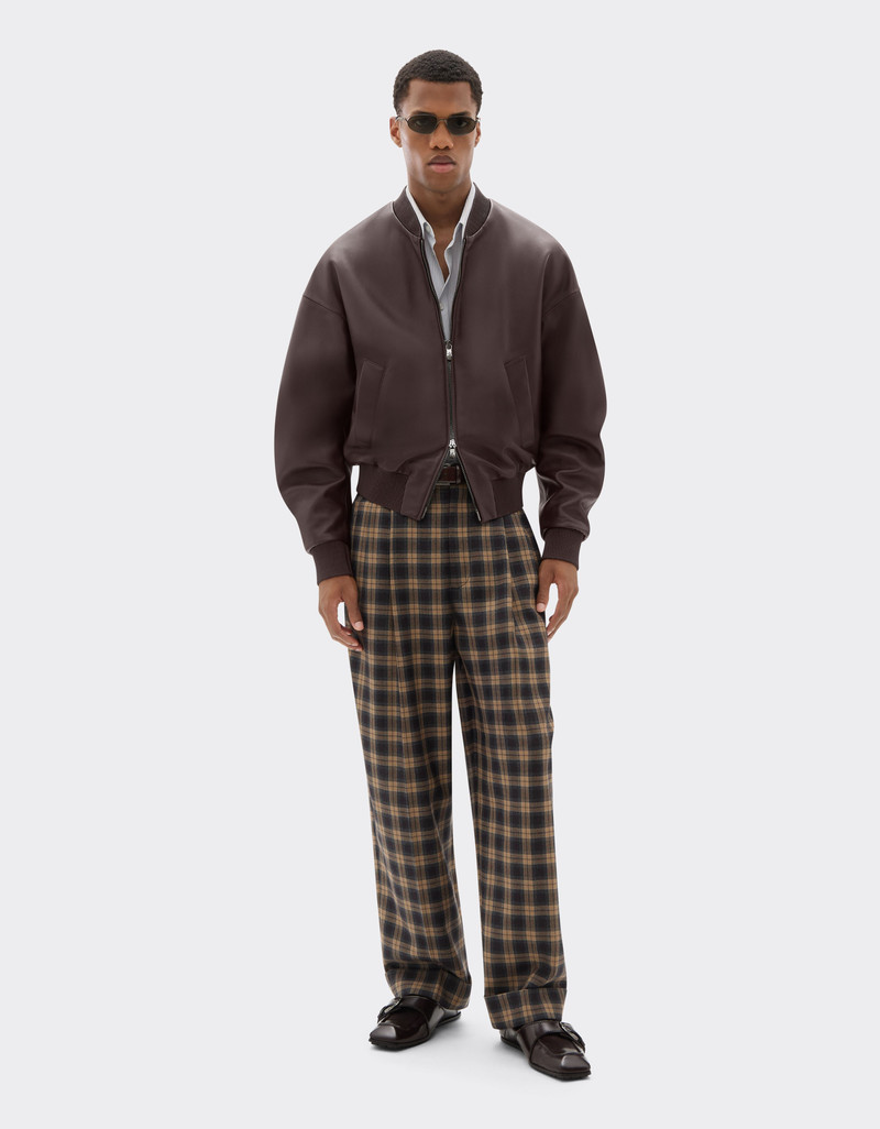 Ferrari Bomber jacket in nappa and suede outlook