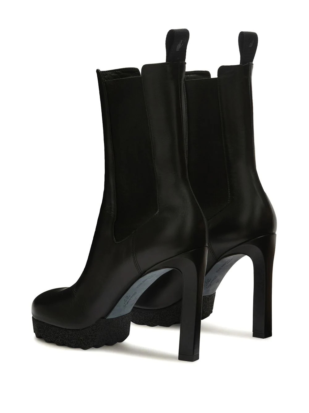 leather heeled boots - 3