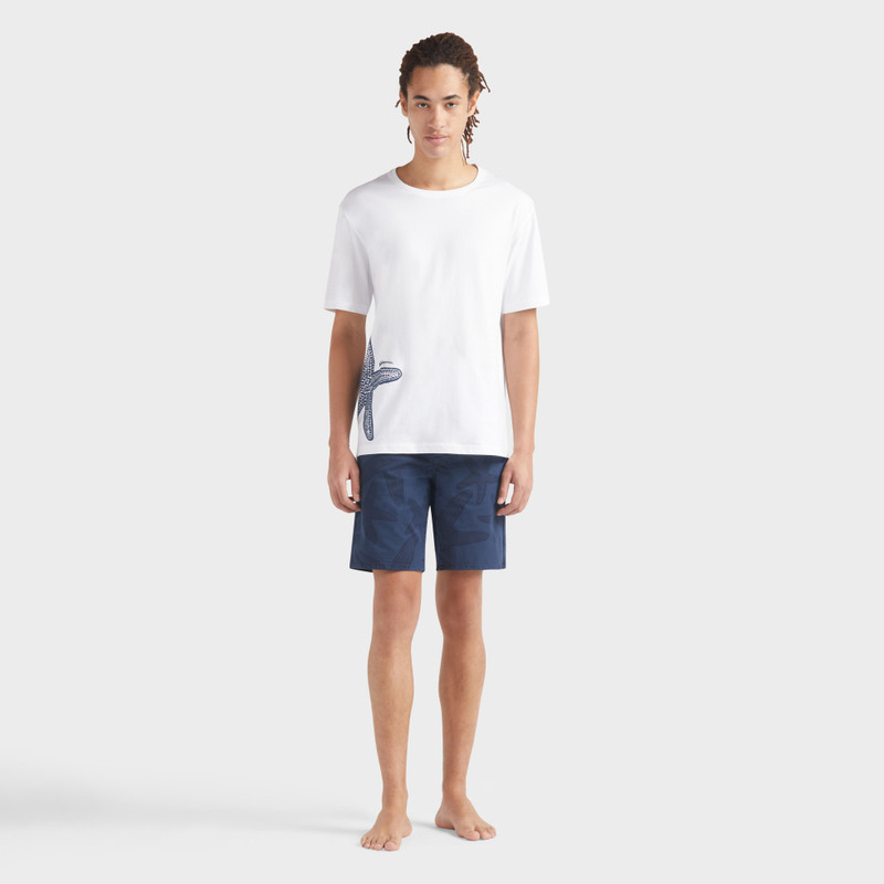 Vilebrequin Men Organic Cotton T-shirt Starlettes outlook