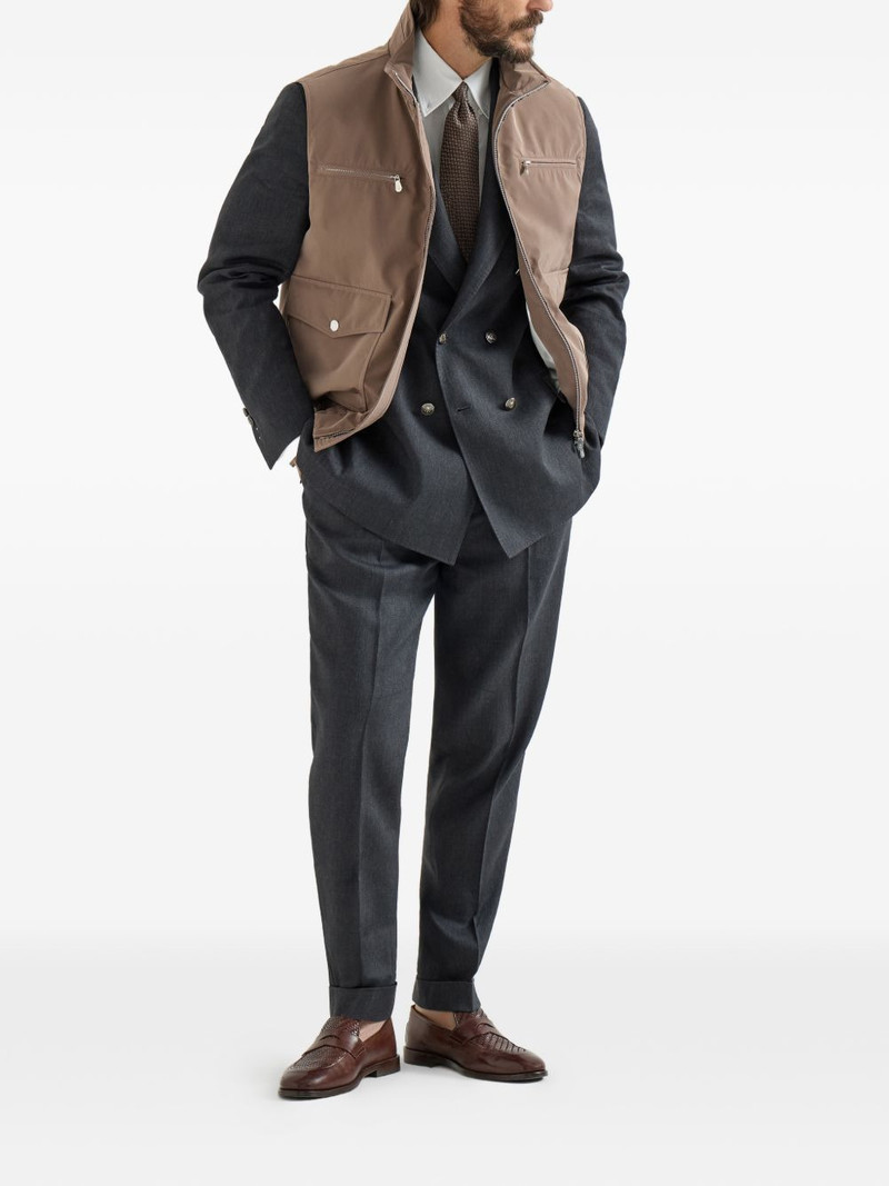 Brunello Cucinelli padded zip-up vest outlook