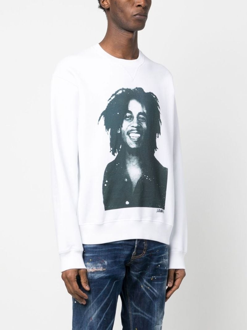 Bob Marley print sweatshirt - 3