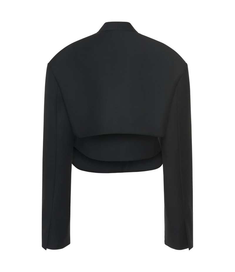 A.W.A.K.E. MODE CROPPED JACKET WITH INSERT BLACK outlook