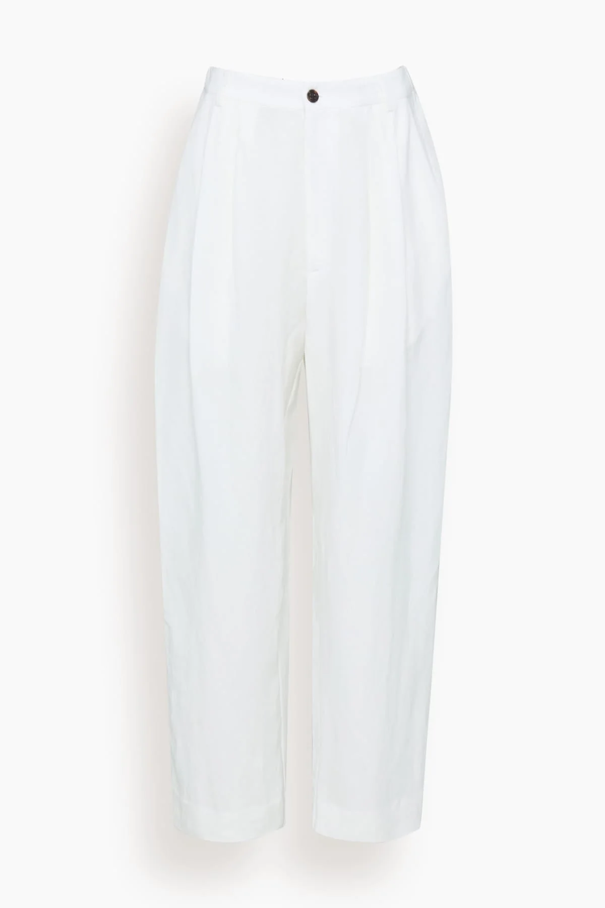 The Tapered Trouser in White - 1