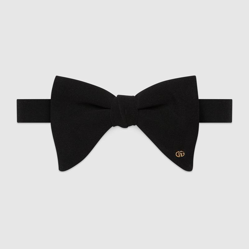 Silk crêpe bow tie - 1