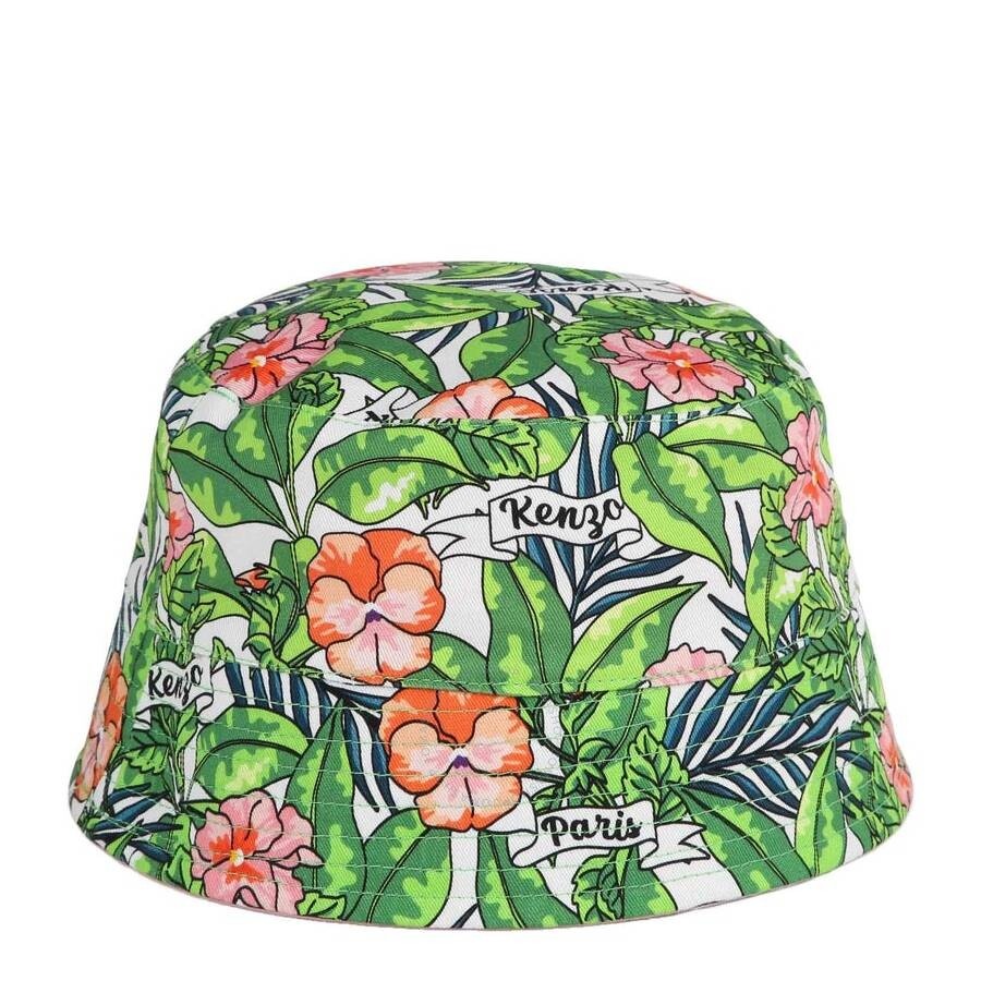 Kenzo Reversible Cotton Bucket Hat, Size 54 - 3