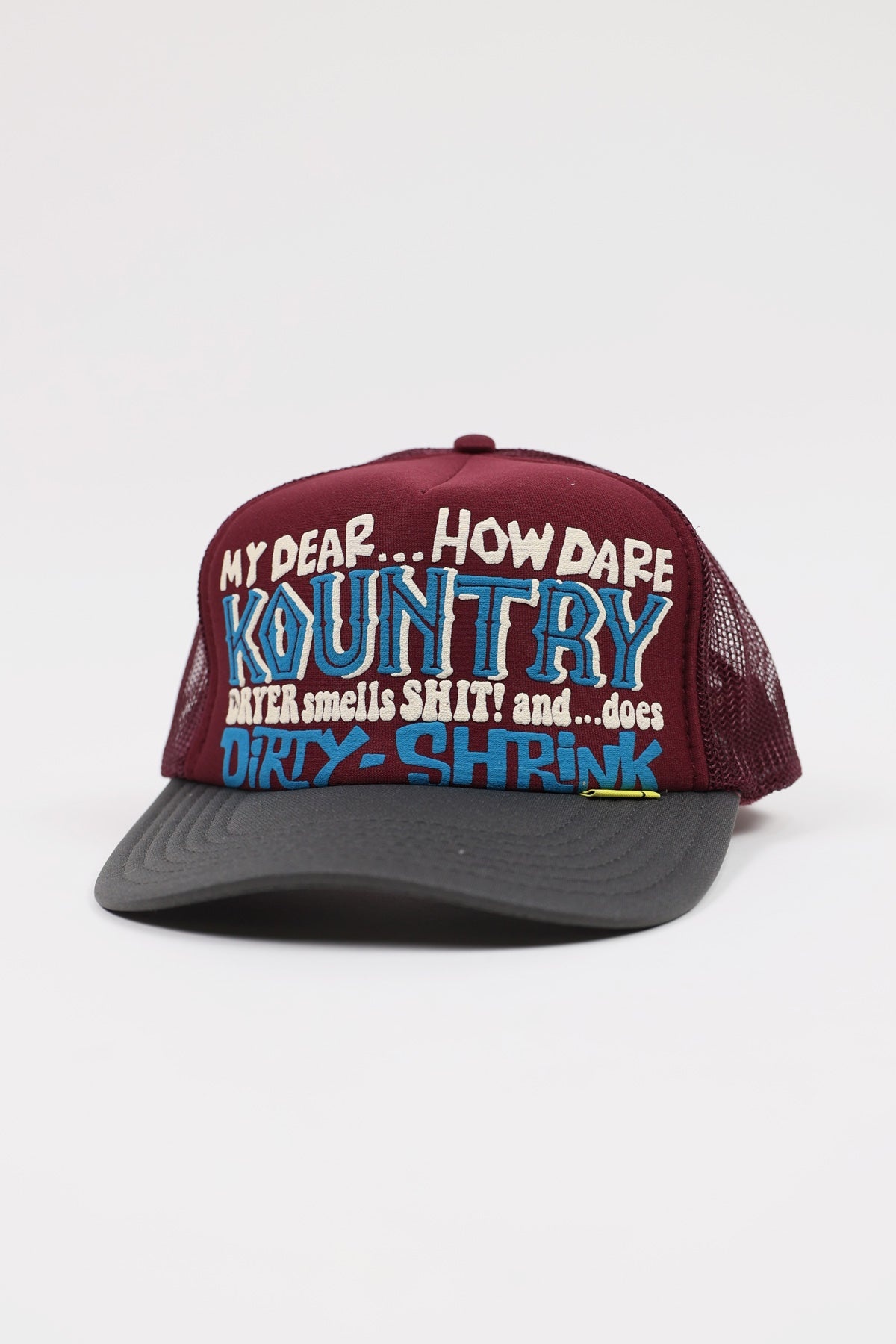 KOUNTRY DIRTY SHRINK TRUCKER CAP - BURGUNDY X CHARCOAL - 1