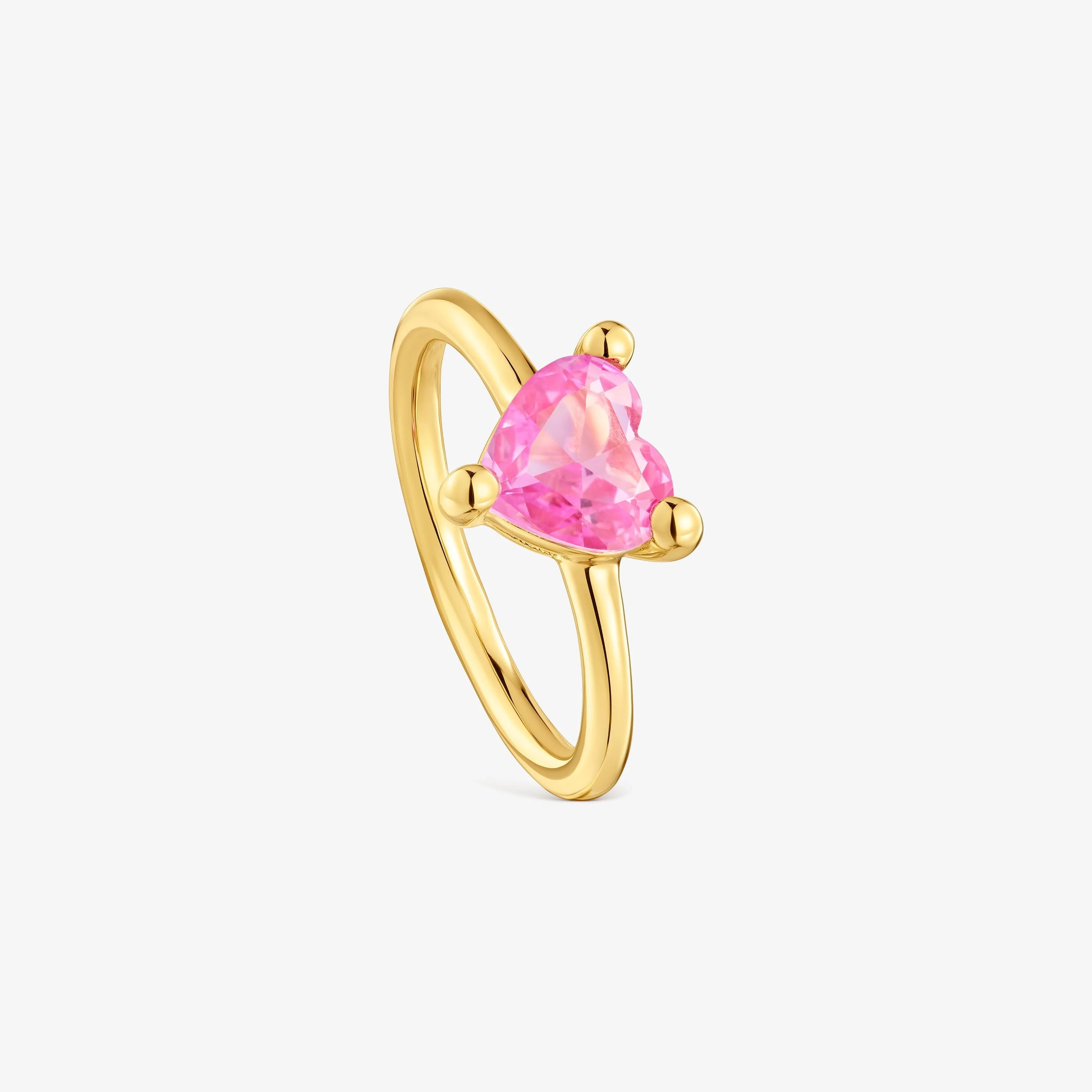 18K gold vermeil Ring with lab-grown sapphire Garden of Love LGG - 1