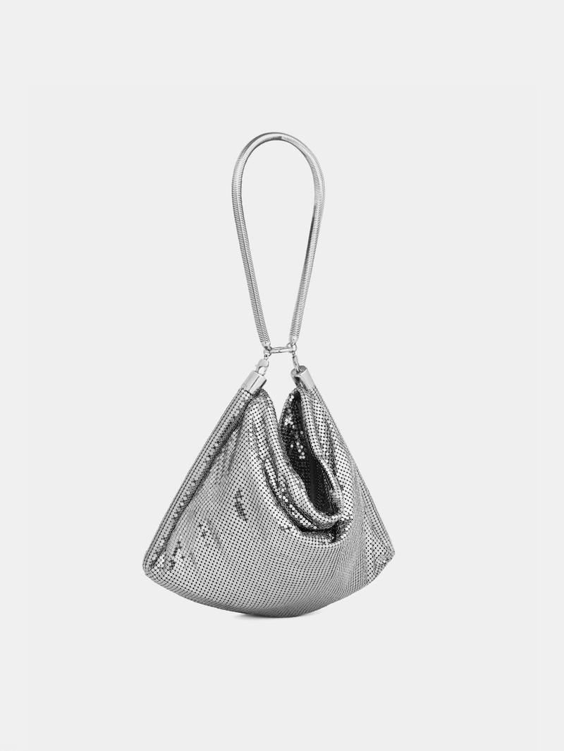 rabanne SILVER CHAINMAIL POCKET BAG outlook